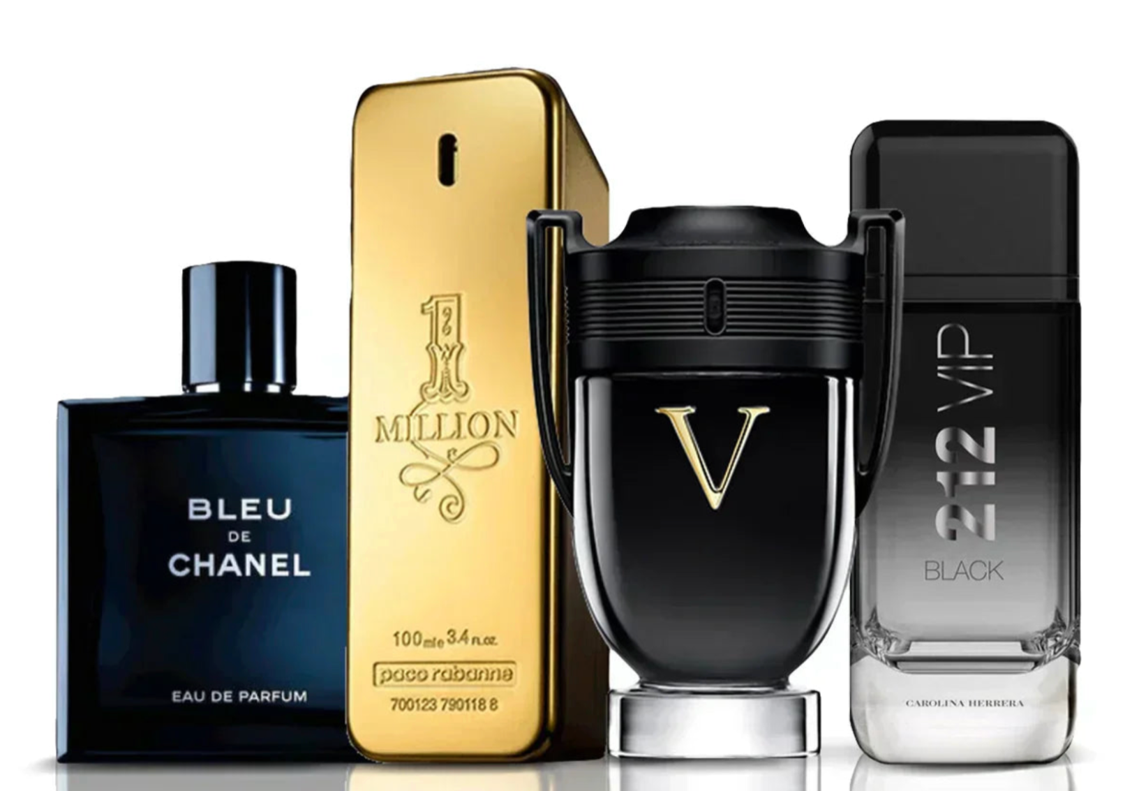Σετ 4 αρωμάτων | Invictus Victory + One Million + Bleu de Chanel + 212 Vip Black