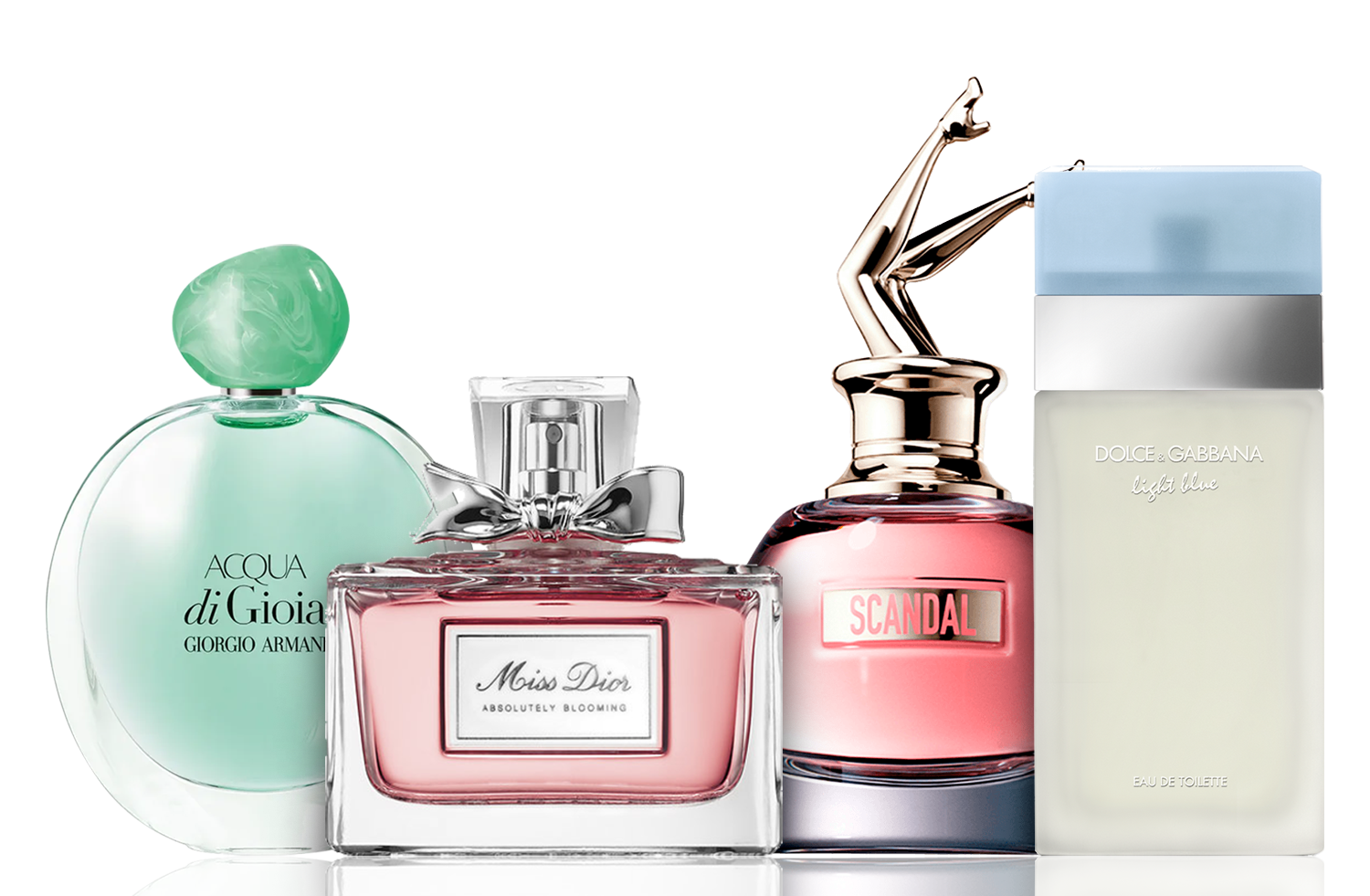 Σετ 4 αρωμάτων | Acqua di Gioia, Light Blue, Scandal, Miss Dior 100 ml