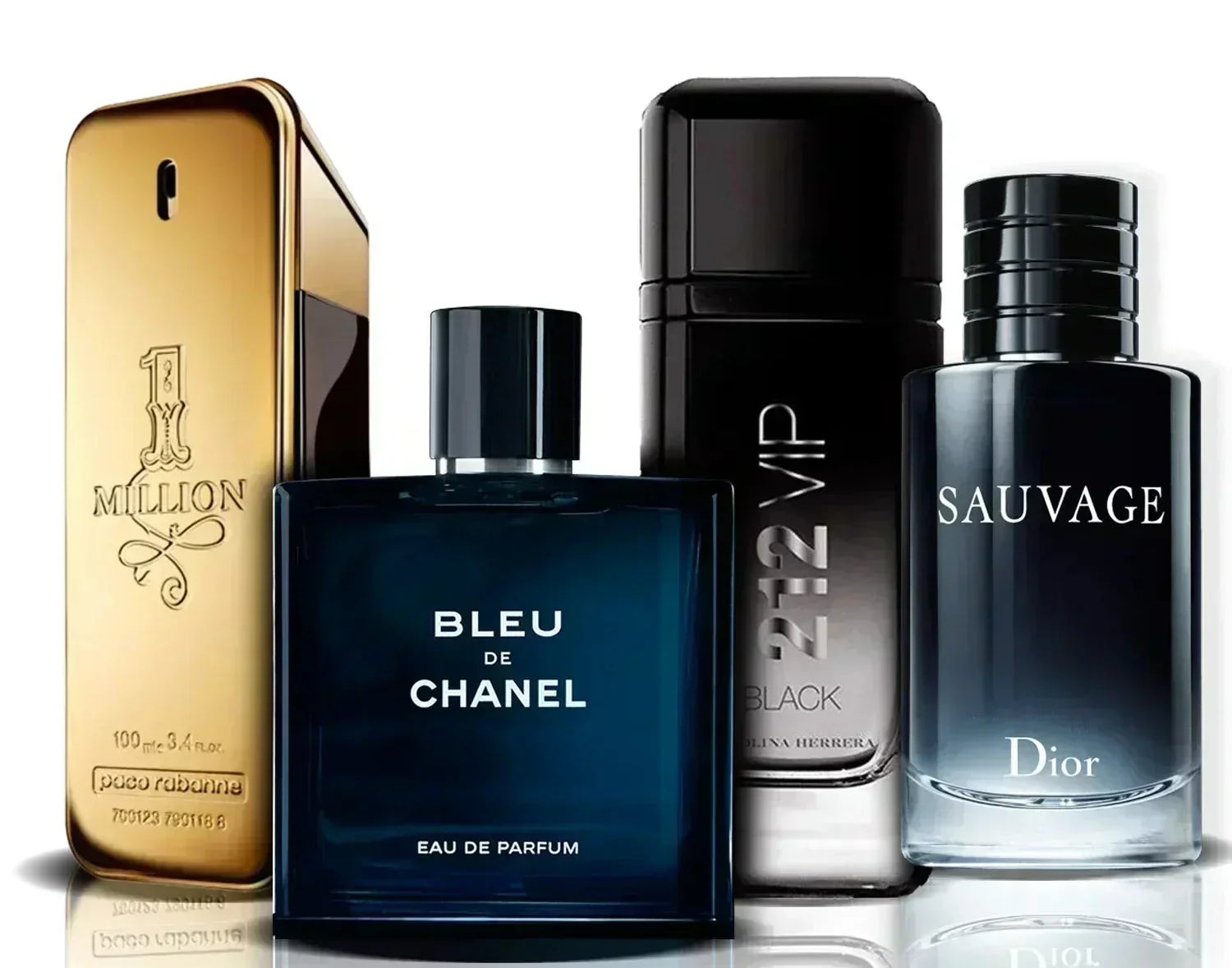 Σετ 4 αρωμάτων | One Million, Bleu de Chanel, 212 VIP Black i Sauvage (100 ml)