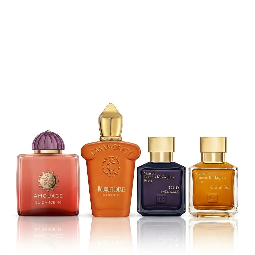 Σετ 4 αρωμάτων | Guidance 46, Bouquet Ideale, Oud Satin Mood e Grand Soir