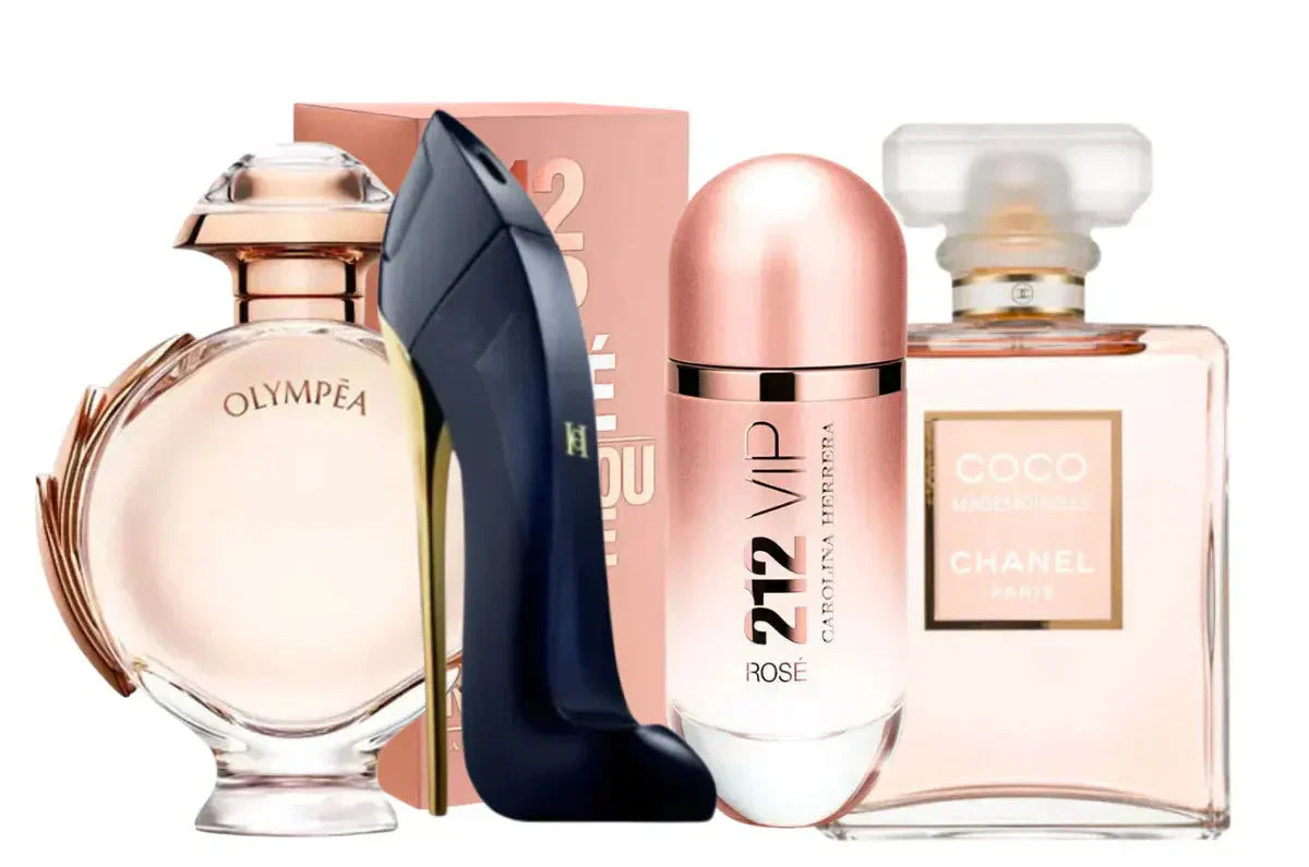Σετ 4 αρωμάτων | 212 Rosé, Coco Mademoiselle, Good Girl, Olympea 100ml