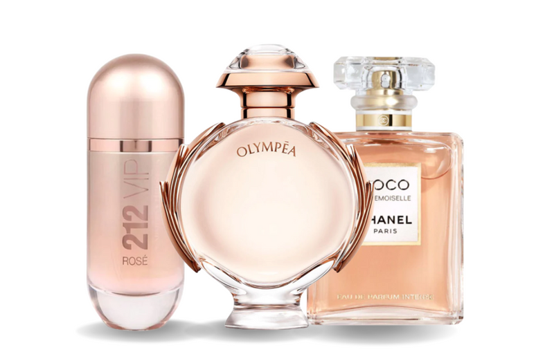 Σετ 3 αρωμάτων | Carolina Herrera 212 VIP ROSÉ, Paco Rabanne OLYMPÉA e Chanel COCO MADEMOISELLE 100 ml