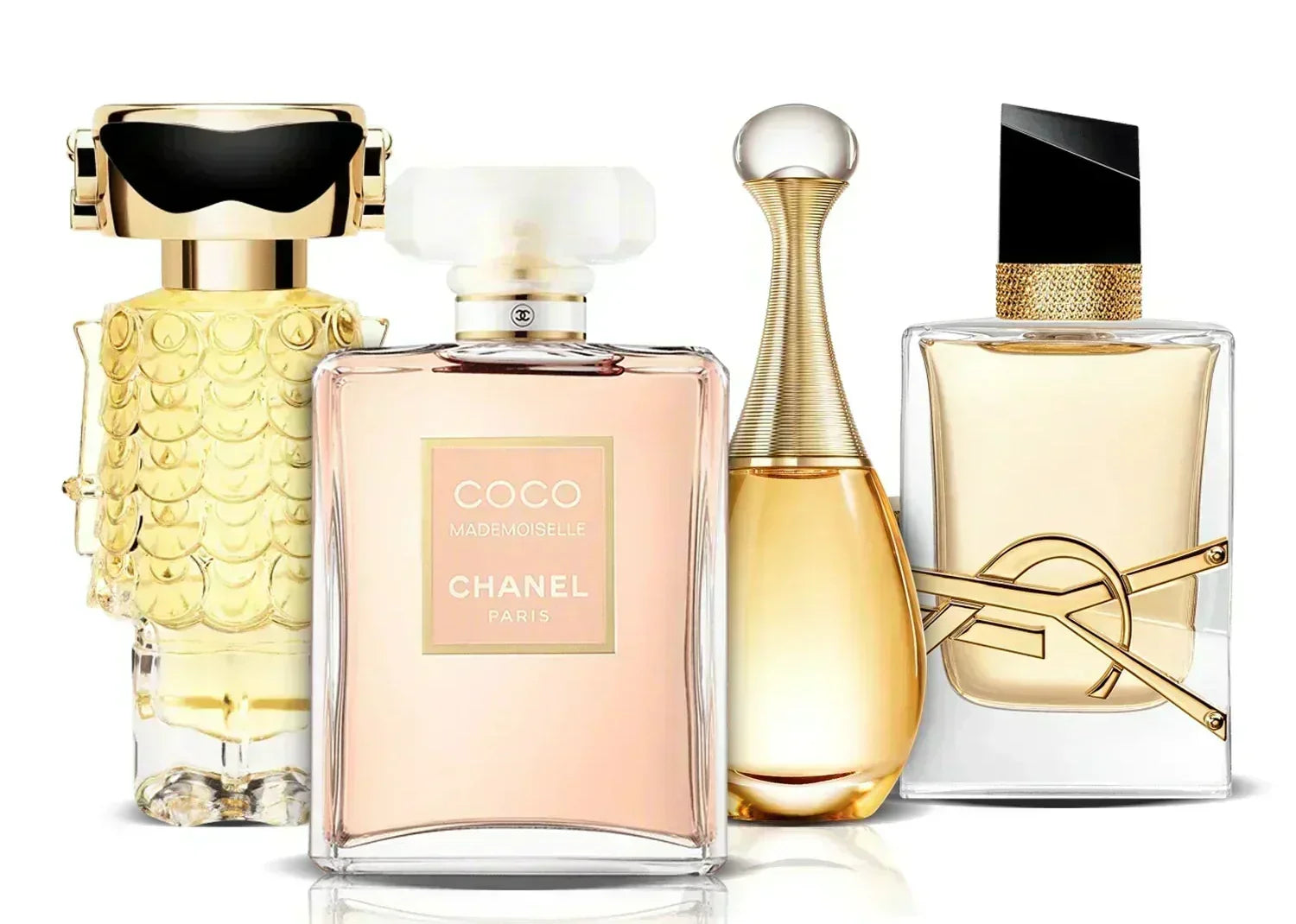 Σετ 4 αρωμάτων | Fame, Coco Mademoiselle, J'adore i Libre (100 ml)
